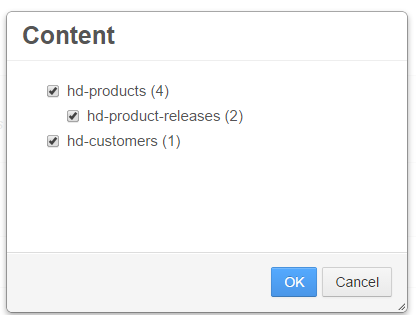 Liferay export/import select data